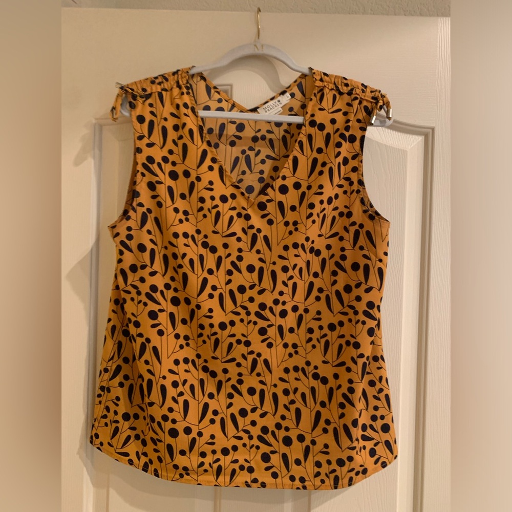 Molly Bracken gold and black sleeveless top